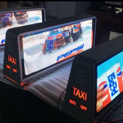 China De aangepaste Openlucht Volledige Kleur P5 taxi?t Hoogste Reclametekens 9500K - 11500K leverancier