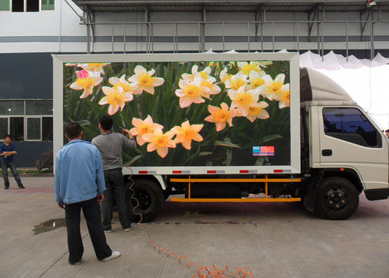 China Waterdichte IP65-Vrachtwagen Mobiele P16 MBI5124 HD LEIDENE Vertoning leverancier
