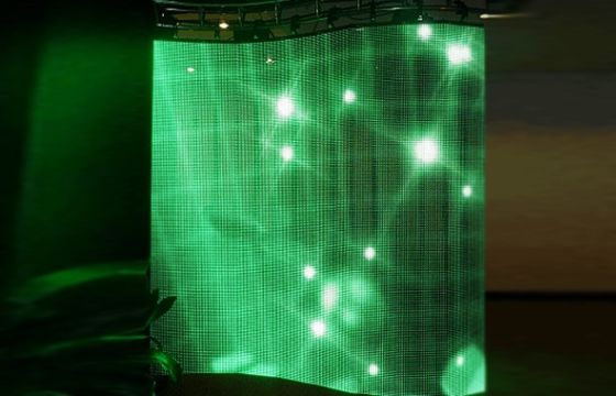 Hoge Vernieuwingsfrequentie 4mm Flexibele LEIDENE het Scherm Volledige Hd Geleide Vertoning 1000cd/㎡