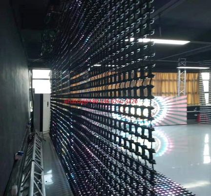 Stadium van het LEIDENE van het de Muurnetwerk Netwerkscherm de Punt Volledige Kleur Flexibele 50m X 50m, Zwarte Kleur, PE Materiaal