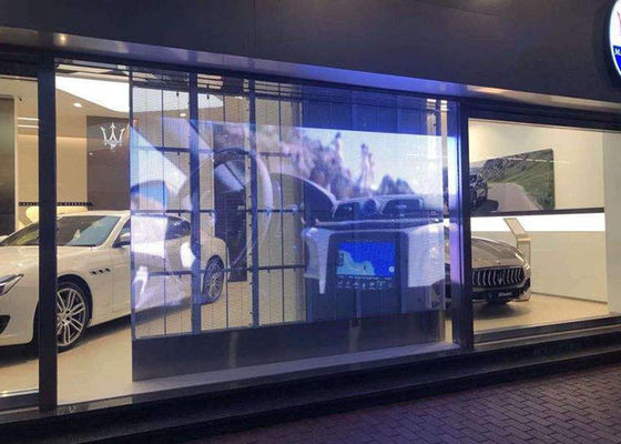 Huur van de Transparante LEIDENE Volledige Kleur P3.9-P15.625mm het Scherm de Videomuur voor Venster Reclame