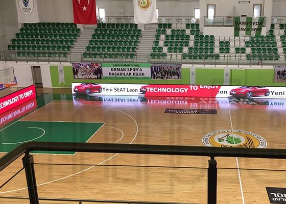 LEIDENE van de het Basketbalp10 100m Openlucht Volledige Kleur van de perimetervoetbal Vertoning
