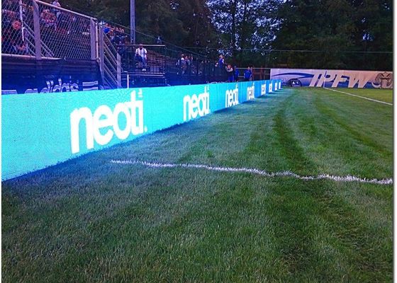 LEIDENE van de het Basketbalp10 100m Openlucht Volledige Kleur van de perimetervoetbal Vertoning