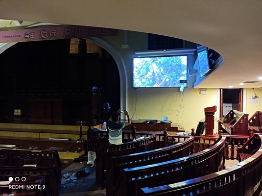 Conferentie Studio Kerk Indoor LED Display P1.86 met hoge helderheid en snelle opstelling