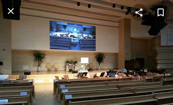 Conferentie Studio Kerk Indoor LED Display P1.86 met hoge helderheid en snelle opstelling