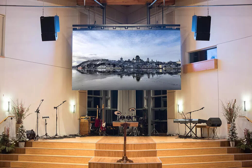 Kerk Video Muur Indoor LED Display P1.875-P4 met ophanginstallatie